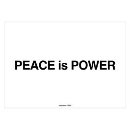 Yoko Ono PEACE is POWER premium print